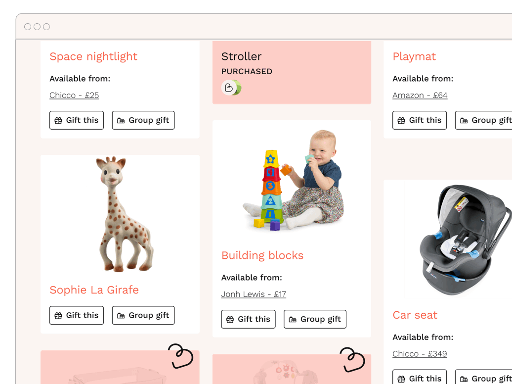 product list example